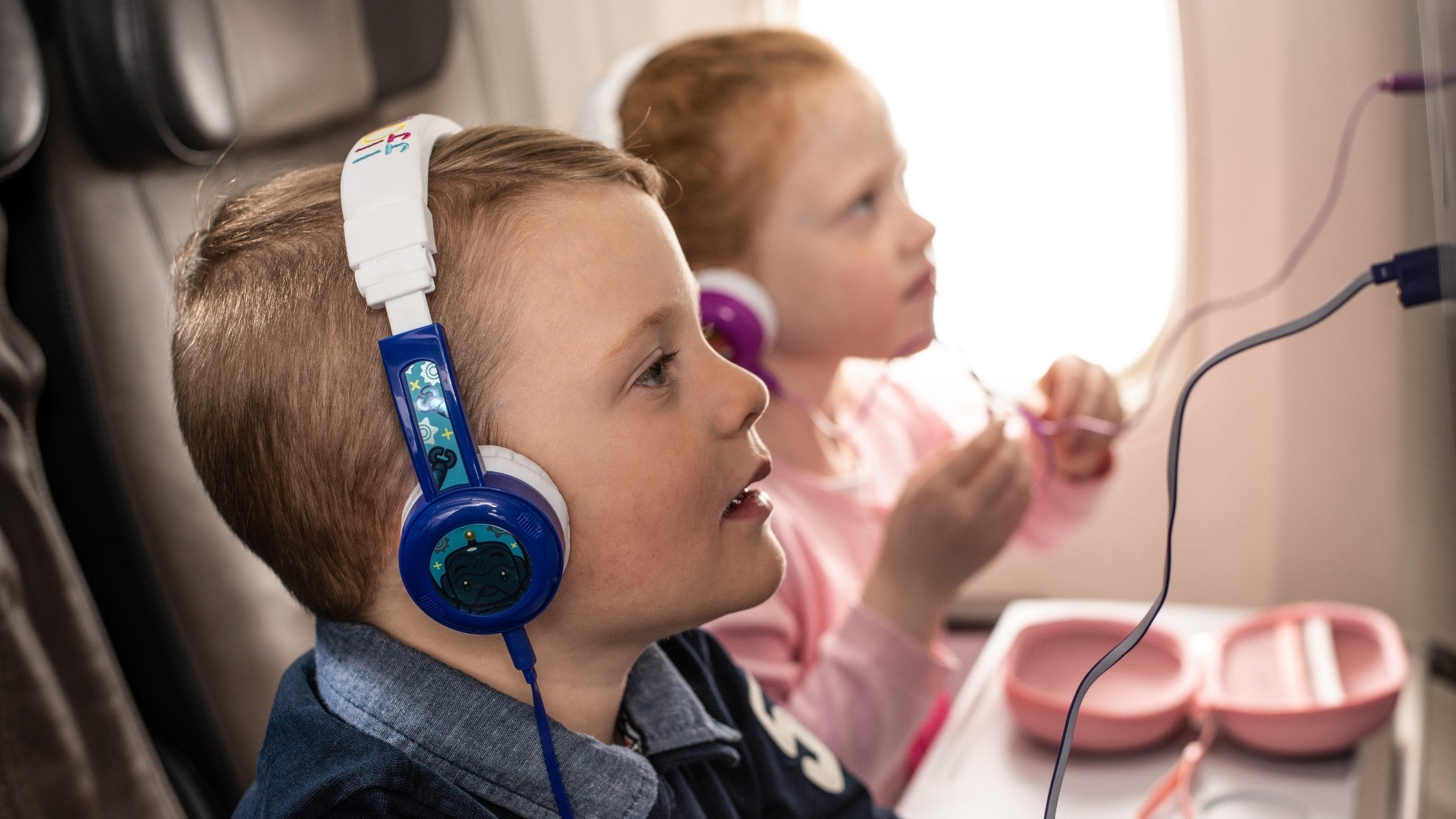 BuddyPhones Inflight SafeAudio kids headphones