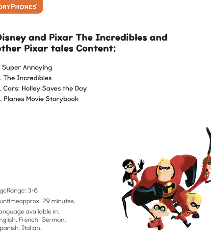 Disney and Pixar The Incredibles and other Pixar tales StoryShield